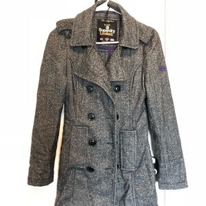 Super Dry Limited Edition tweed coat